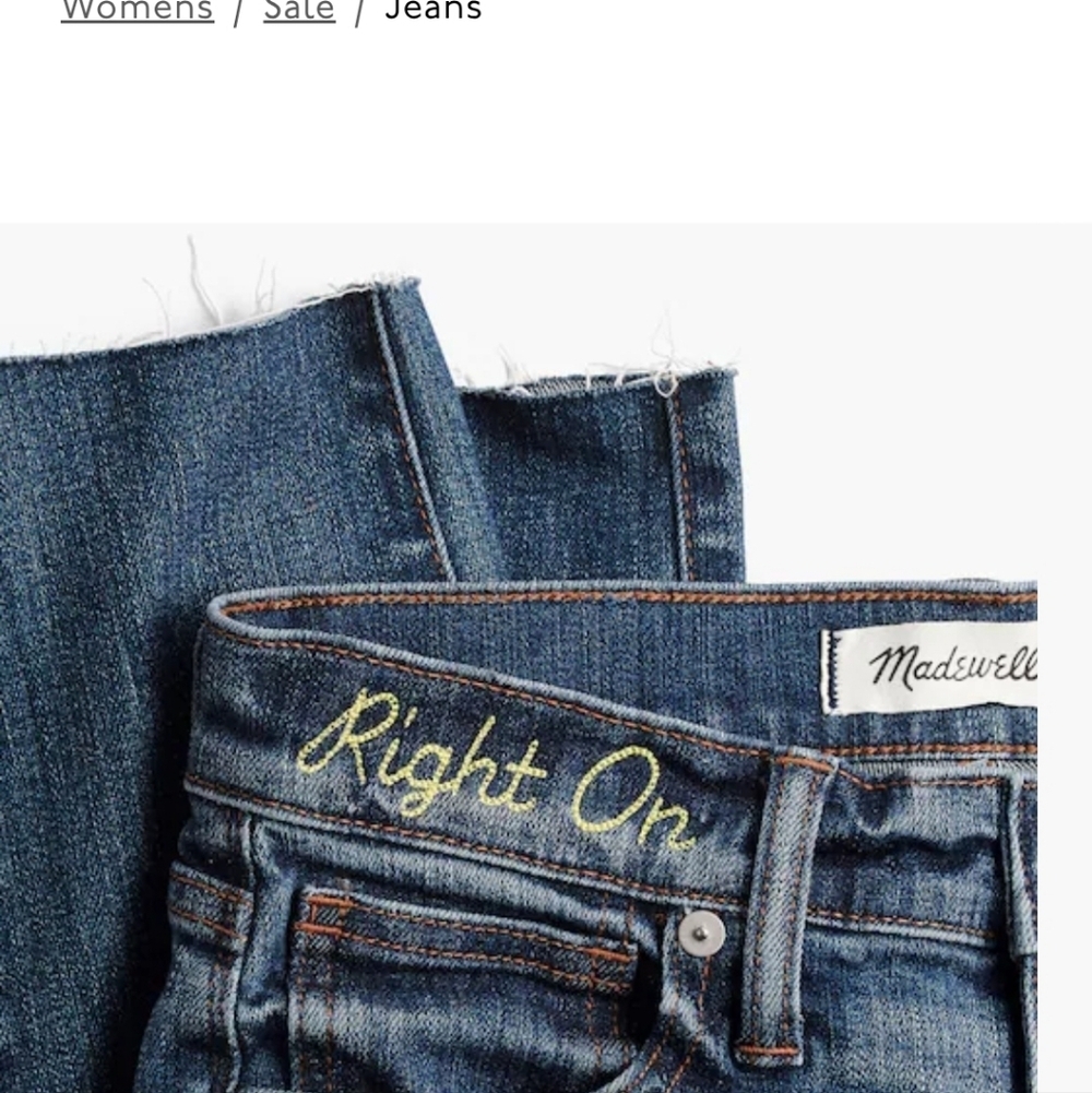 Madewell 10” High-Rise Skinny Jeans Button Fly Size 26 EUC - Picture 3 of 10